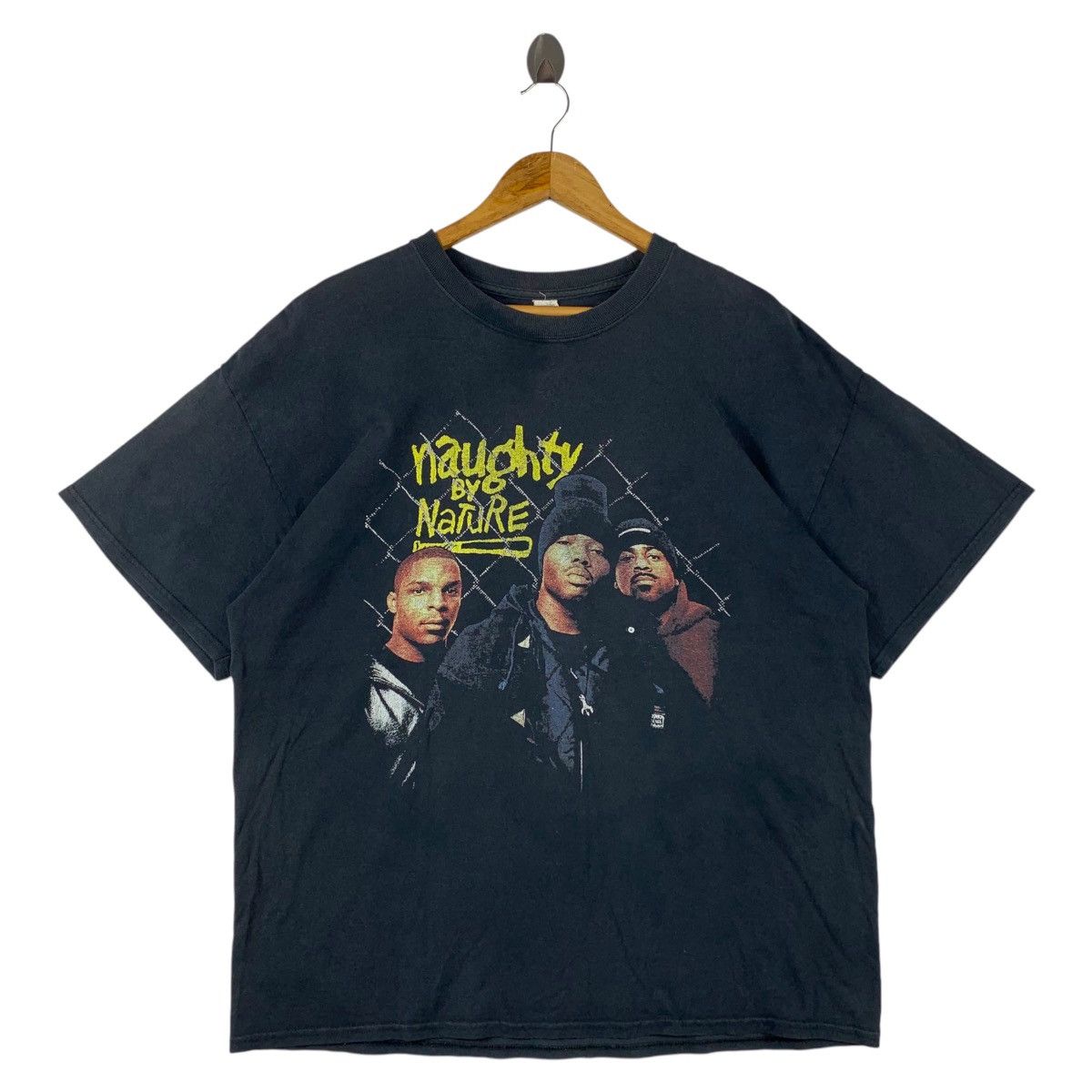 Rap Tees Vintage NAUGHTY BY NATURE rap tees big logo printed tee Size US XL / EU 56 / 4 - 1 Thumbnail