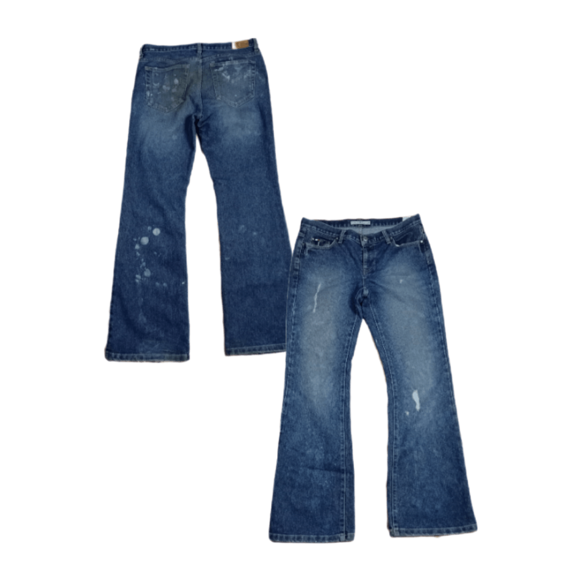 Tommy Hilfiger 🔥🔥Distressed Tommy Hilfiger Baggy Flared Pants Size US 32 / EU 48 - 1 Thumbnail