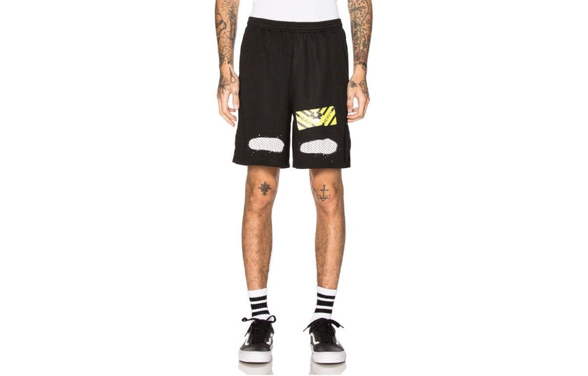 Off-White Off-White Diagonal Spray Mesh Shorts Size US 28 / EU 44 - 7 Thumbnail