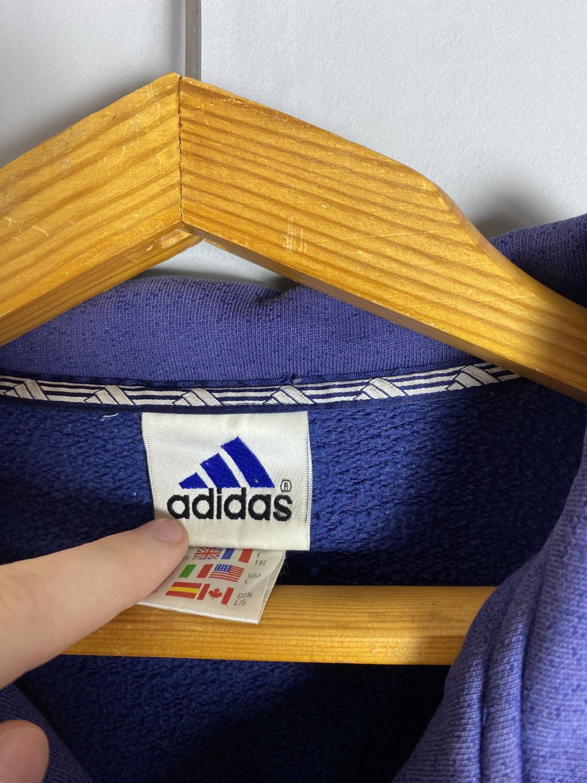 Adidas Vintage 90s adidas sweatshirt Size US L / EU 52-54 / 3 - 5 Thumbnail
