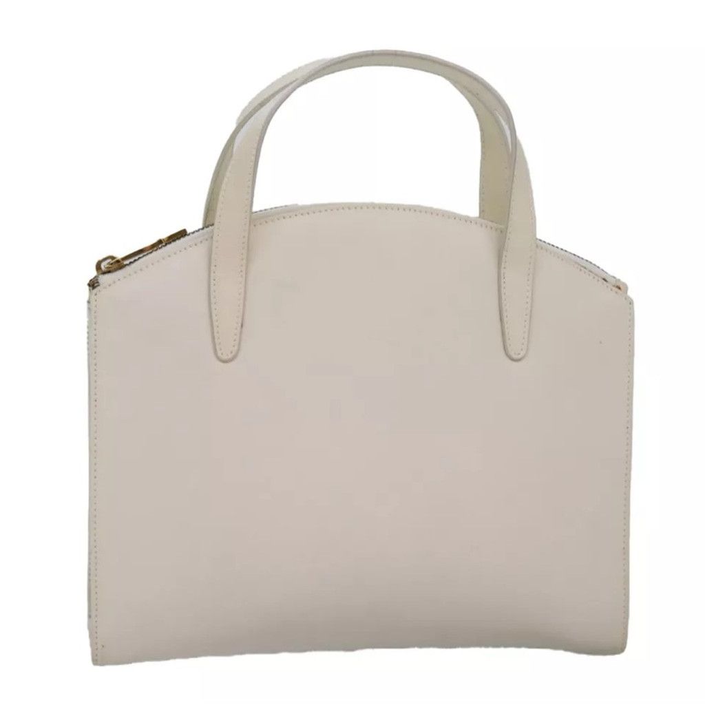 Gucci Gucci Cream Leather Tote with Structured Design Size ONE SIZE - 1 Thumbnail