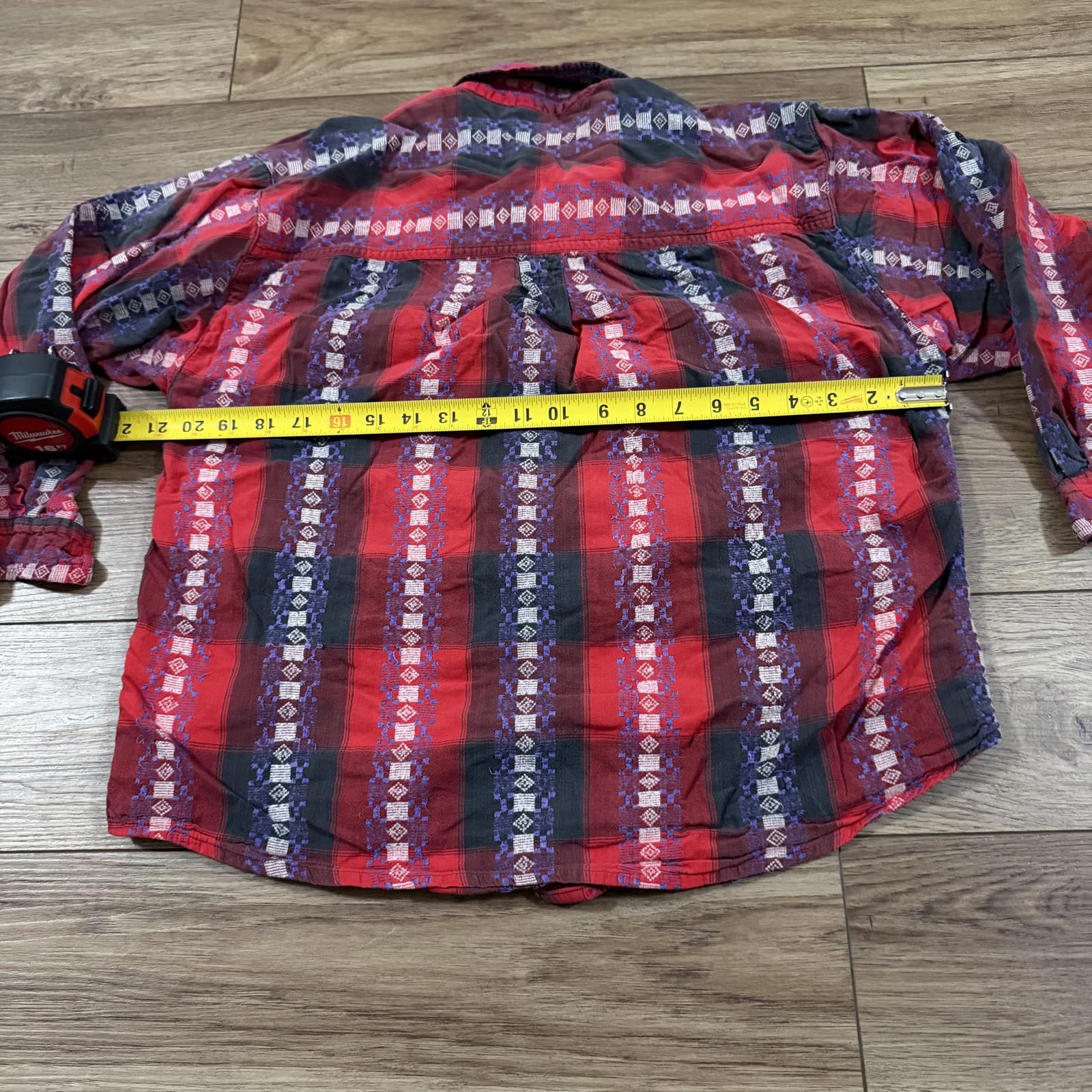 Other Vintage Chez Western Stripe Button Up Shirt Size M 80s 90s Size M / US 6-8 / IT 42-44 - 7 Thumbnail