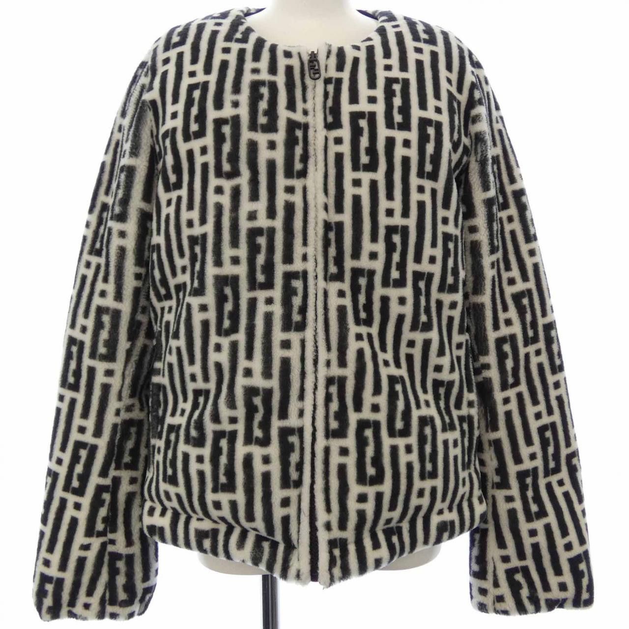 Fendi Fendi Fendi Lamb Shearling Down Jacket Fur Outerwear FM5362 ANUQ DUTY FREE for USA Size ONE SIZE - 1 Thumbnail