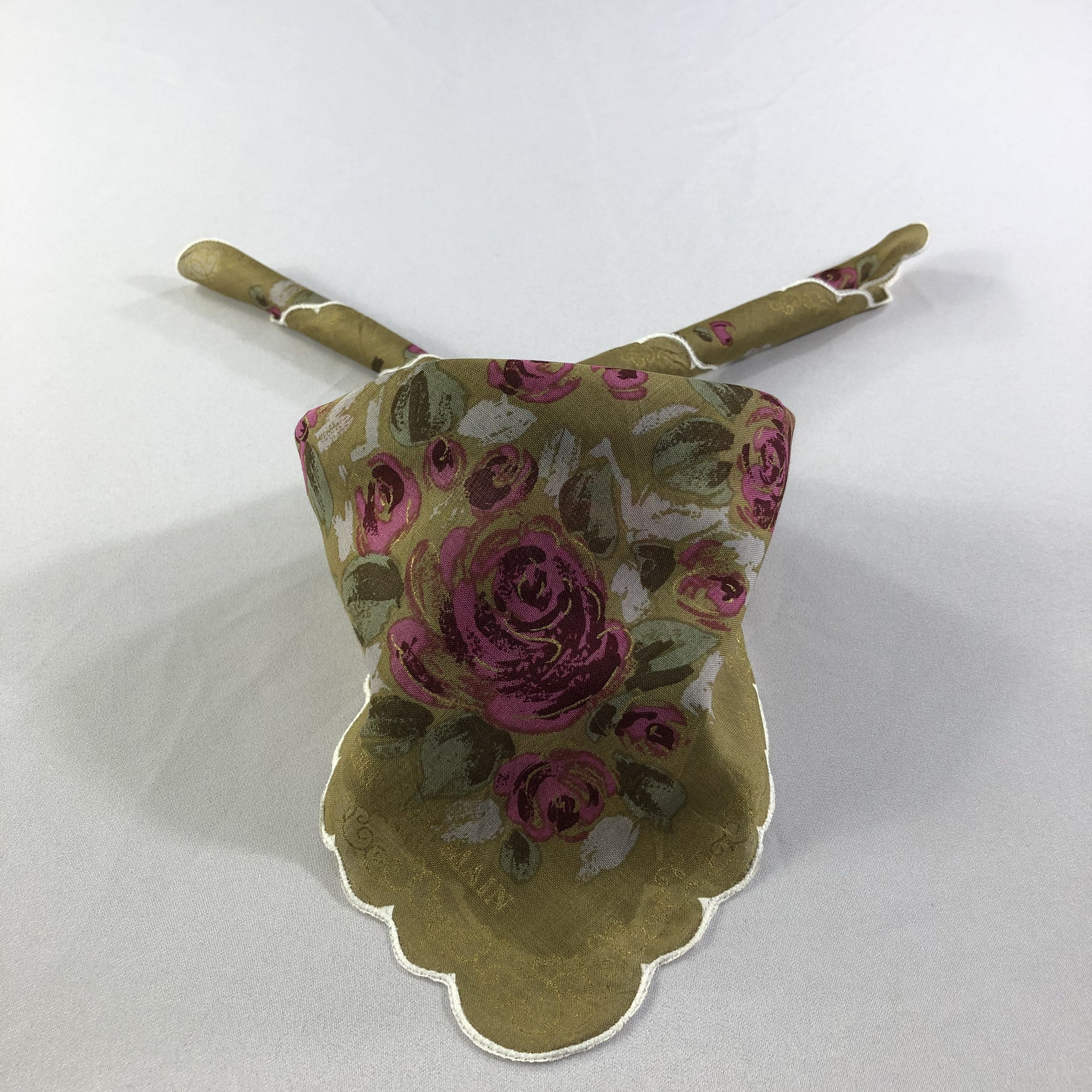 Pierre Balmain × Vintage Pierre Balmain Floral Handkerchief Neckerchief Bandana H1590 Size ONE SIZE - 2 Thumbnail