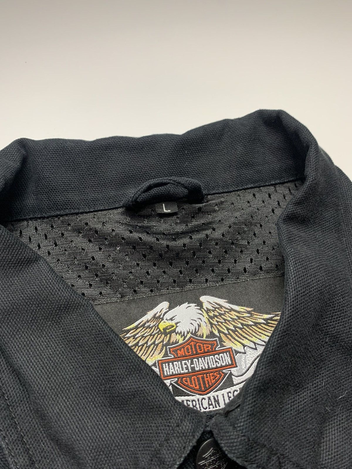 Other Vintage Harley Davidson Denim Jacket Big Logo Size US L / EU 52-54 / 3 - 8 Thumbnail