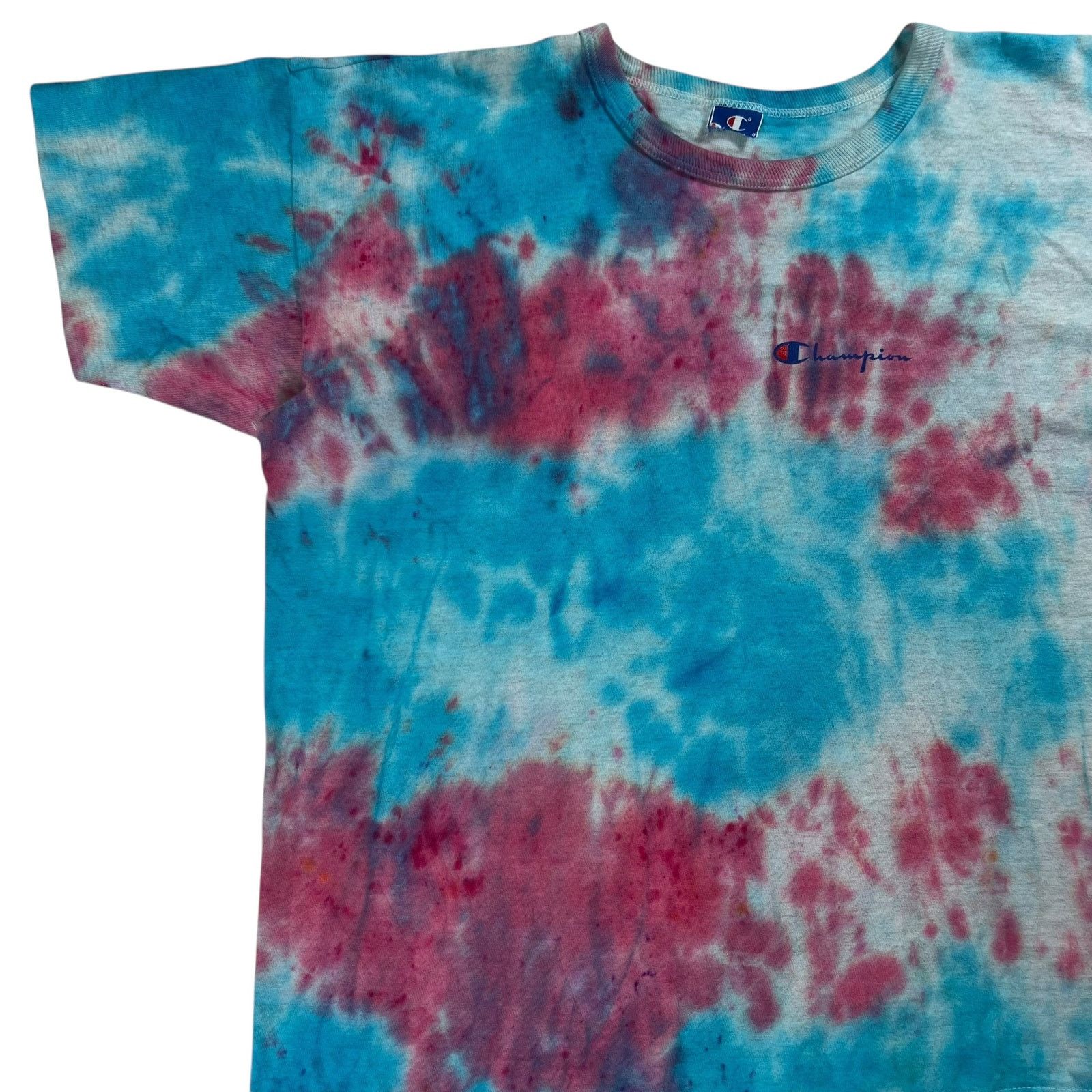 Champion × Vintage Vintage 90s Champion mini script tie dye tee (XXL) Size US XXL / EU 58 / 5 - 3 Thumbnail