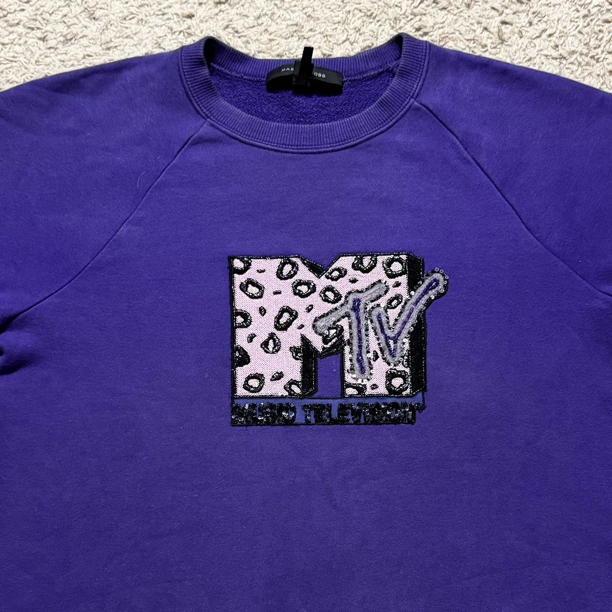 Marc Jacobs Marc Jacobs MTV Purple Sweatshirt Medium/Large Size US L / EU 52-54 / 3 - 3 Thumbnail