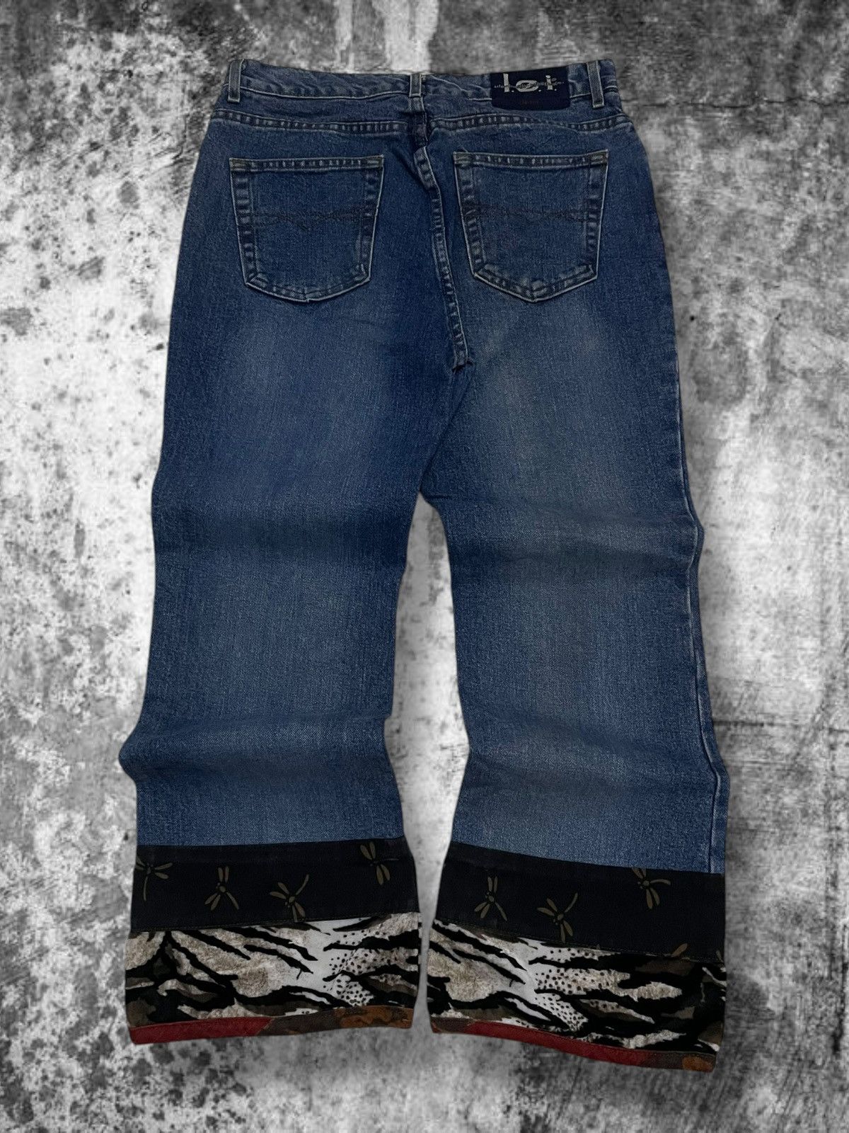 Japanese Brand Vintage Designer Life Energey Inteligence Flared Art Jean Size US 30 / EU 46 - 7 Thumbnail