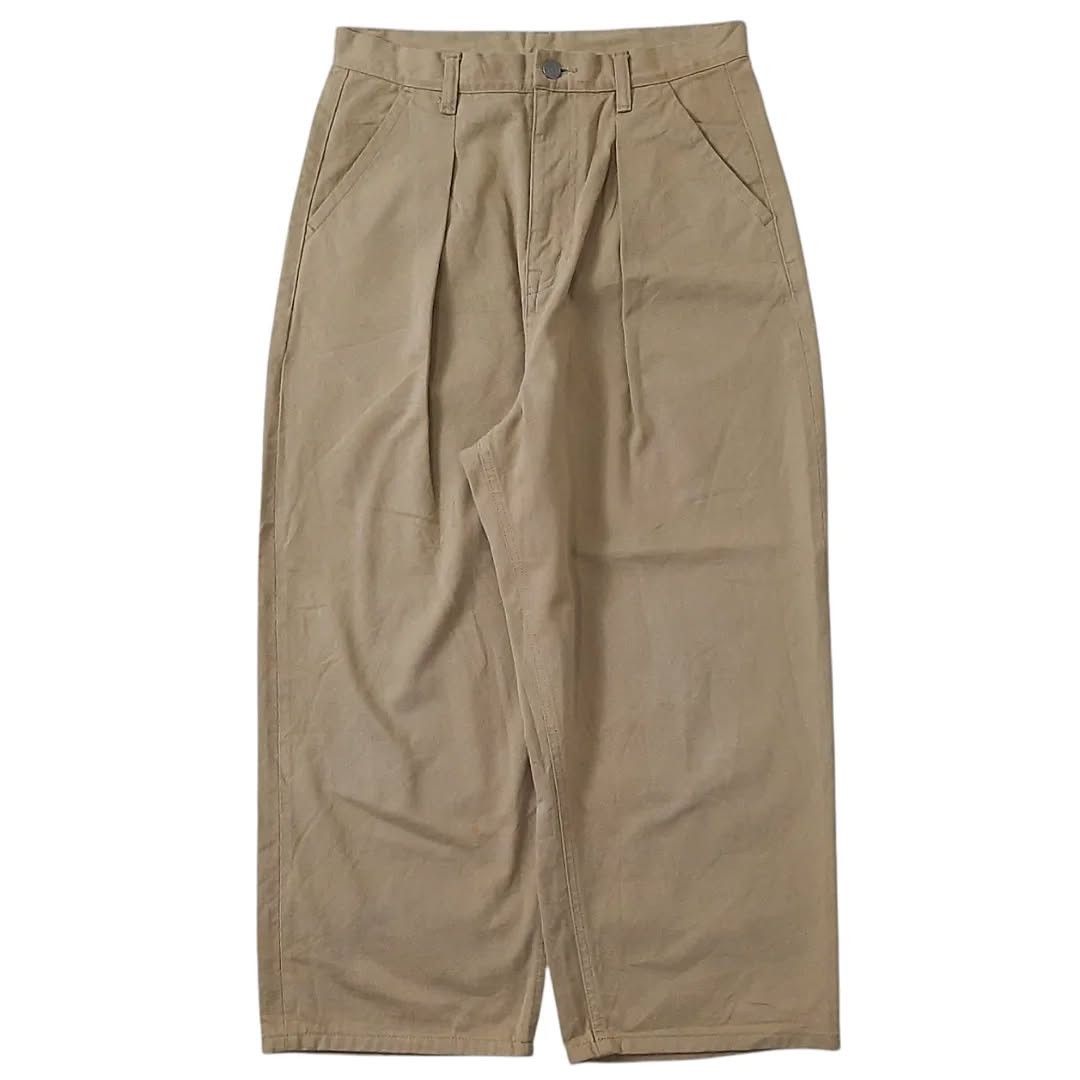 Needles Omekasi+ Japan Selvedge Wide Tuck Pants Size US 29 - 1 Thumbnail