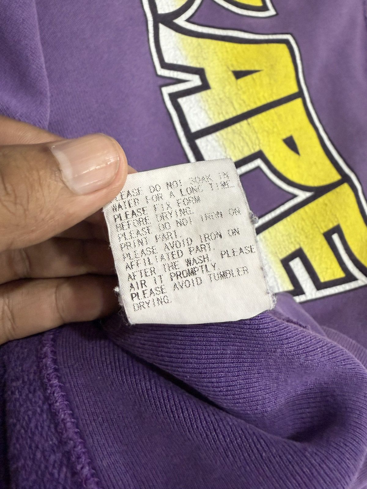 Bape Vintage Distress Purple Faded A Bathing Ape Size US L / EU 52-54 / 3 - 10 Thumbnail