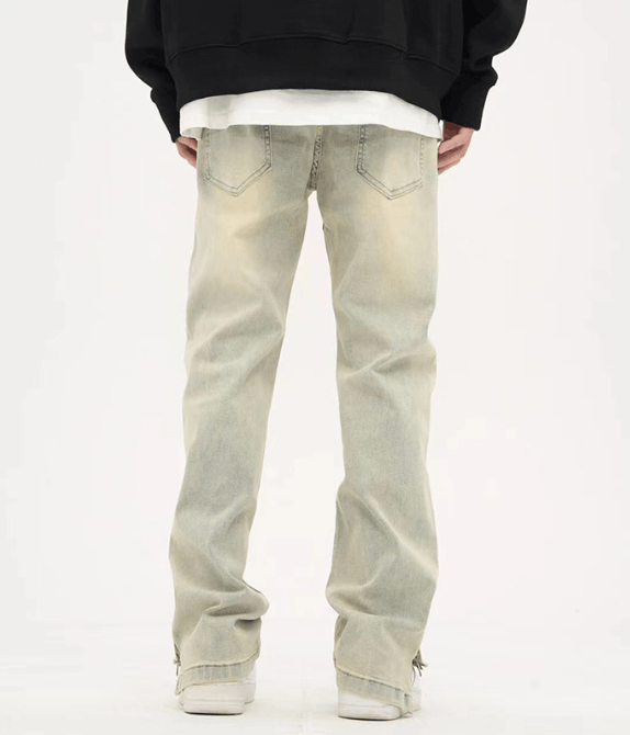 Jean American street retro loose straight casual washed jeans Size US 32 / EU 48 - 4 Thumbnail