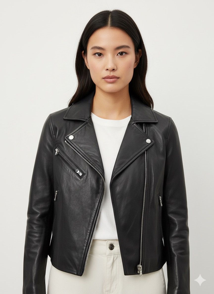 Genuine Leather Sheep Skin Spick Span Woman Leather Jacket Z222 Size XS / US 0-2 / IT 36-38 - 1 Thumbnail