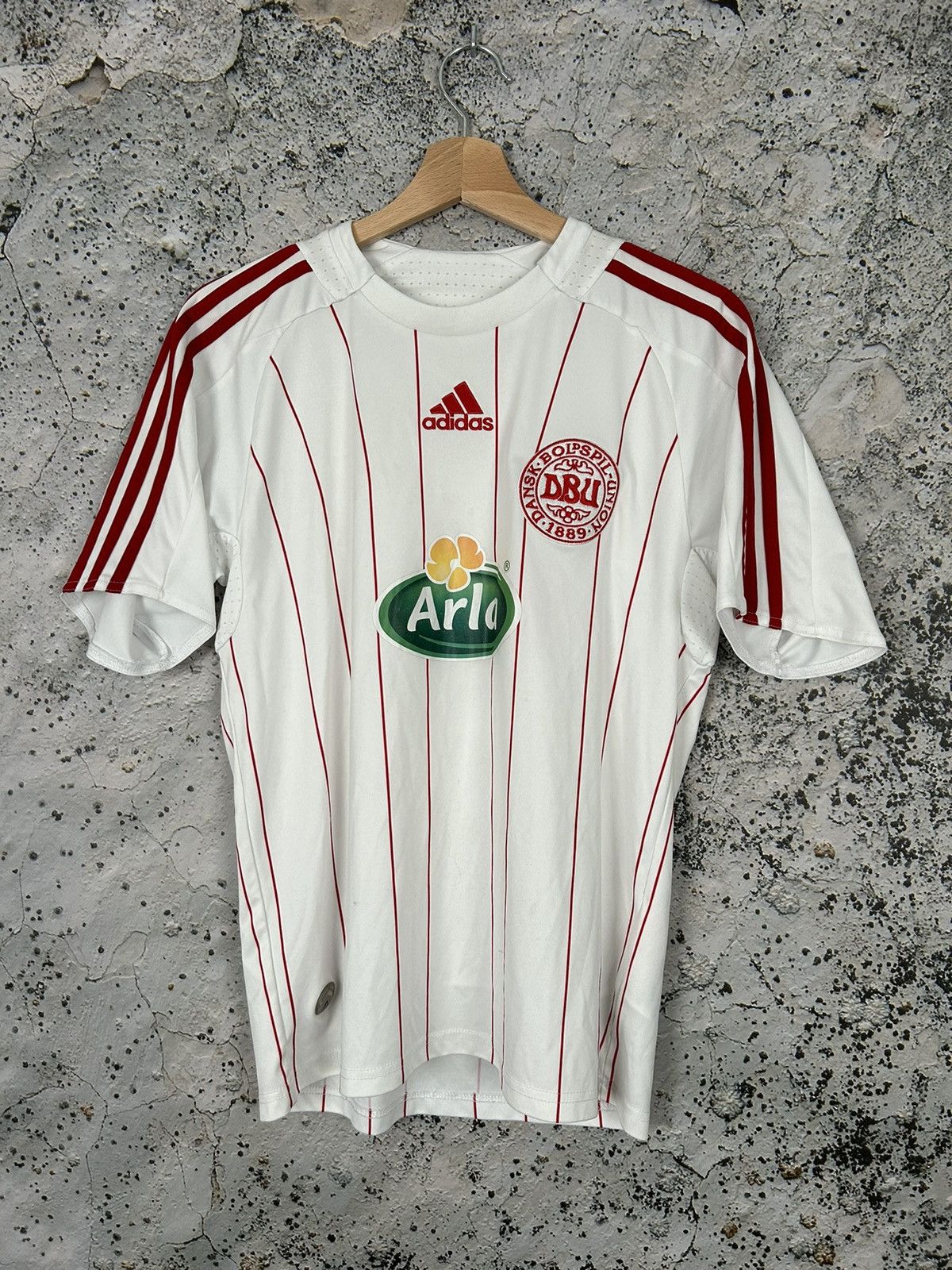 Adidas Vintage Denmark Adidas Soccer Jersey Football Retro Size US S / EU 44-46 / 1 - 1 Thumbnail