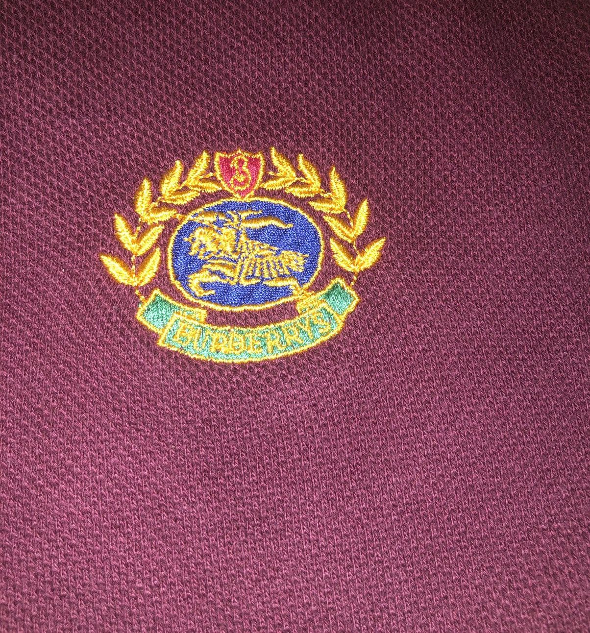 Burberry × Vintage Vintage Burberrys Long Sleeve Polo Shirt Size US XL / EU 56 / 4 - 18 Thumbnail