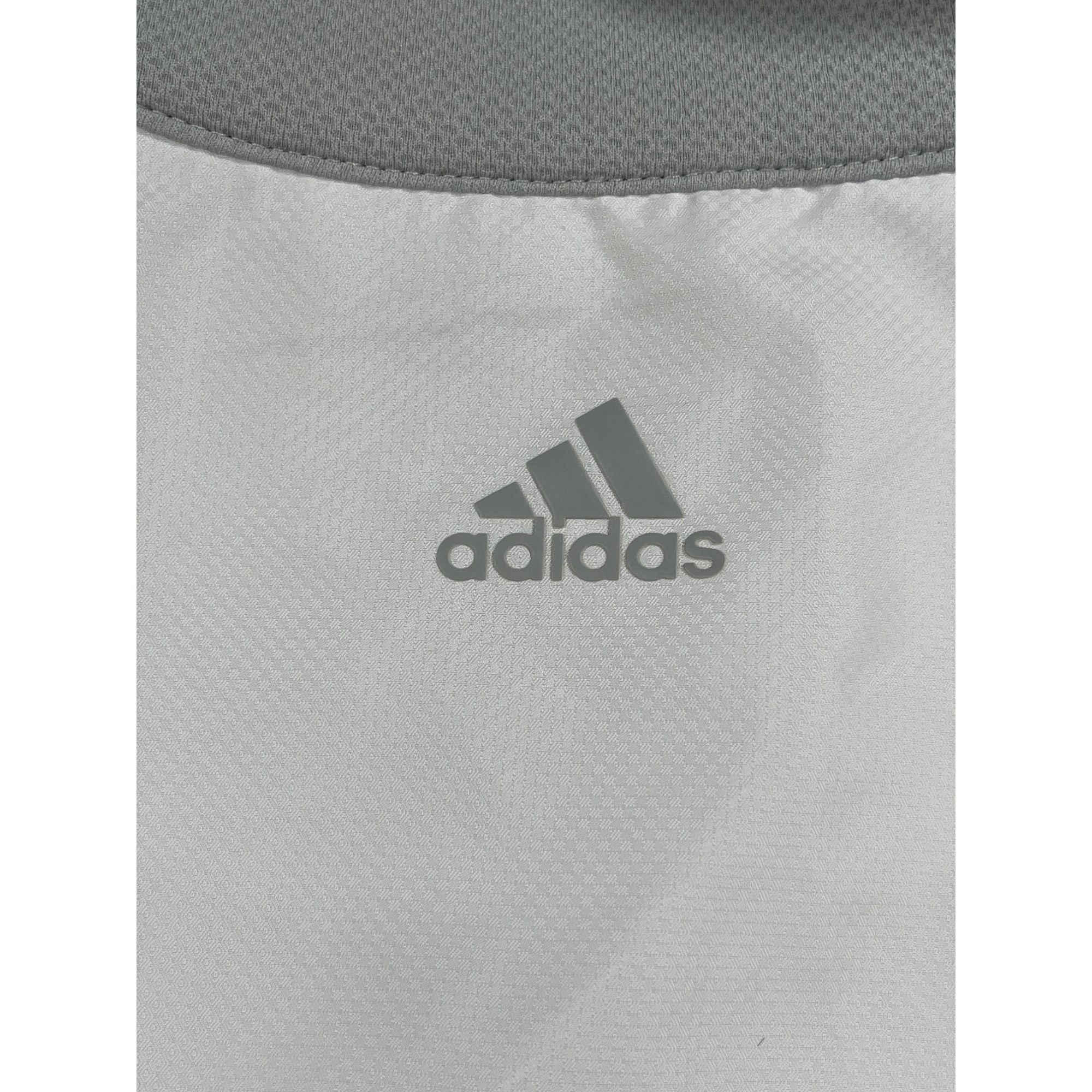 Adidas Adidas SKU 7583 Mens White and Gray Trefoil Windbreaker Jack Size US L / EU 52-54 / 3 - 12 Thumbnail
