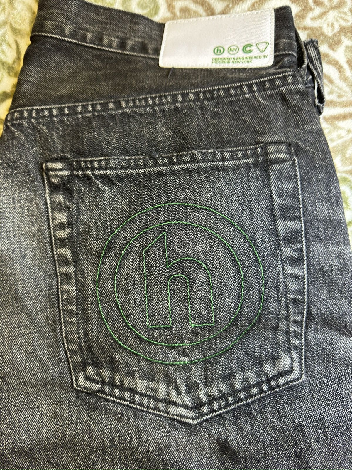 HIDDEN Thrashed Baggy Denim Jeans Size US 34 / EU 50 - 3 Thumbnail
