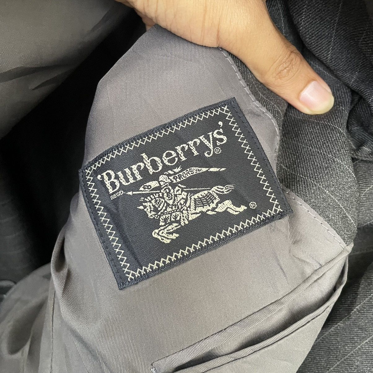 Burberry × Designer × Vintage Vintage Burberrys Stripes Wool Blazer Size 38R - 6 Thumbnail