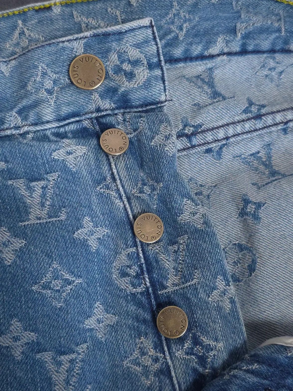 Louis Vuitton × Supreme Louis Vuitton X Supreme Monogram Denim Pants Size US 34 / EU 50 - 4 Thumbnail