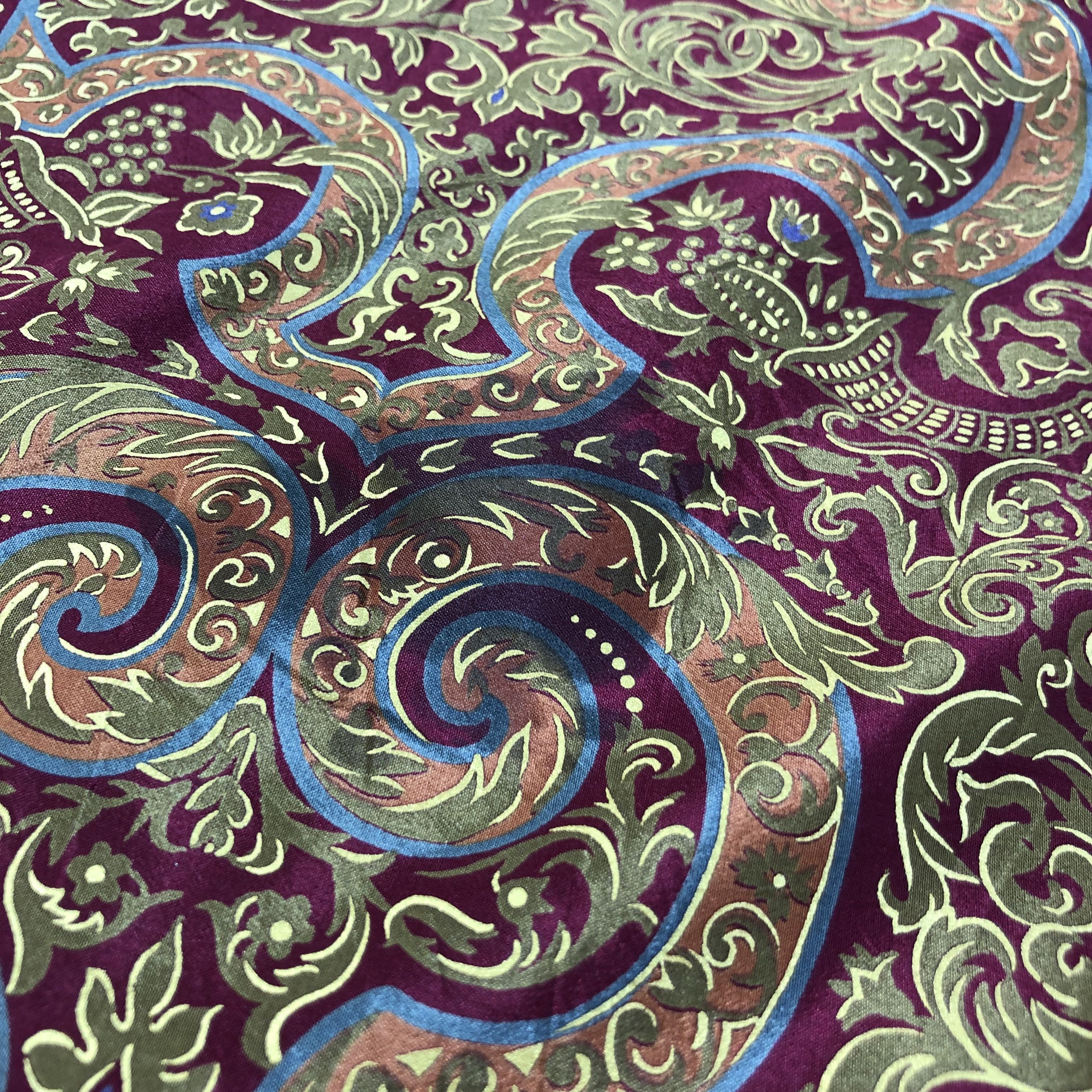 Vintage Vintage Luxury Design Silk Scarf M622 Size ONE SIZE - 6 Thumbnail