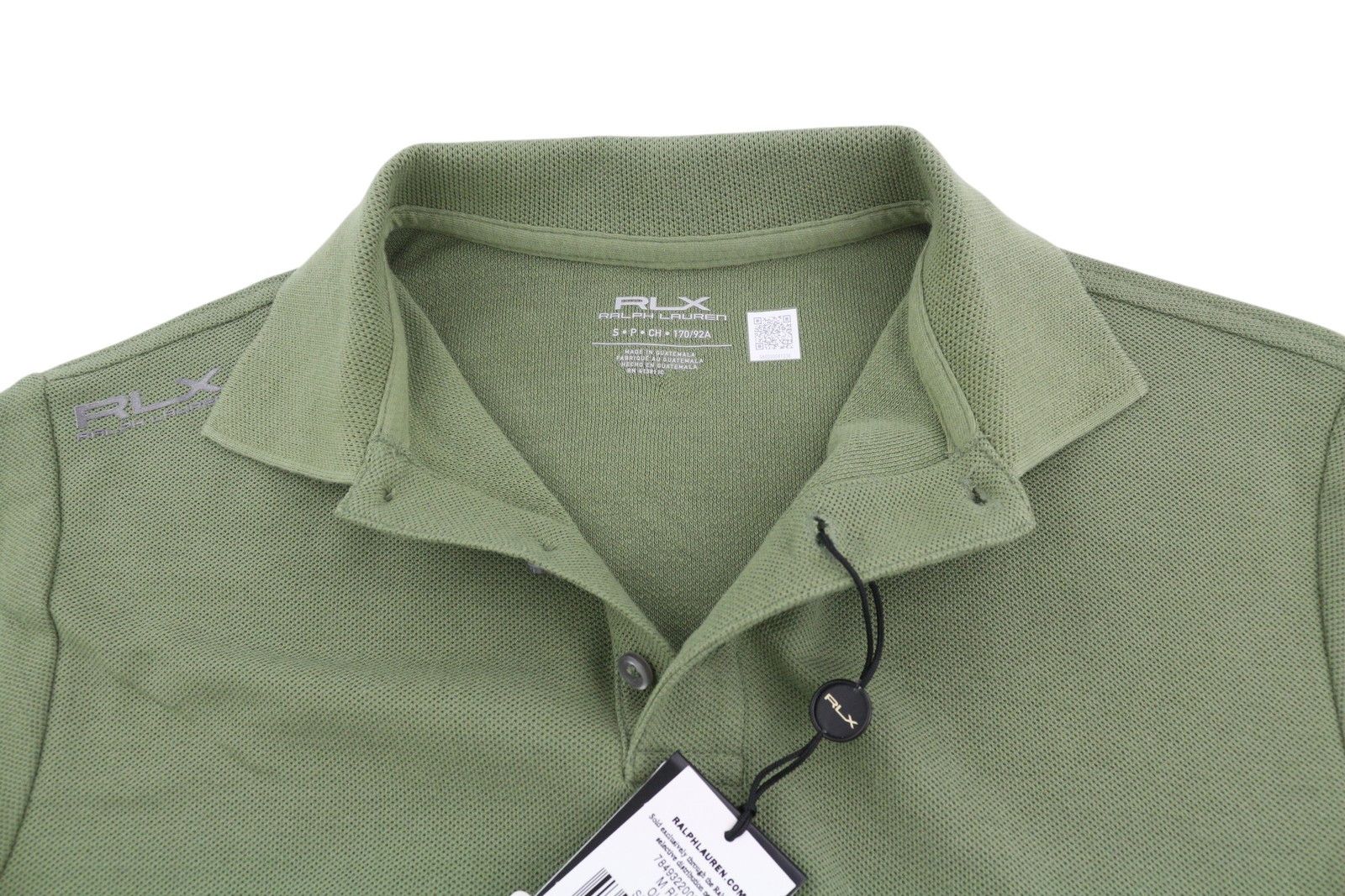 RLX Ralph Lauren S Green Polo Neck Wicking Tee 84568 Size US S / EU 44-46 / 1 - 4 Thumbnail