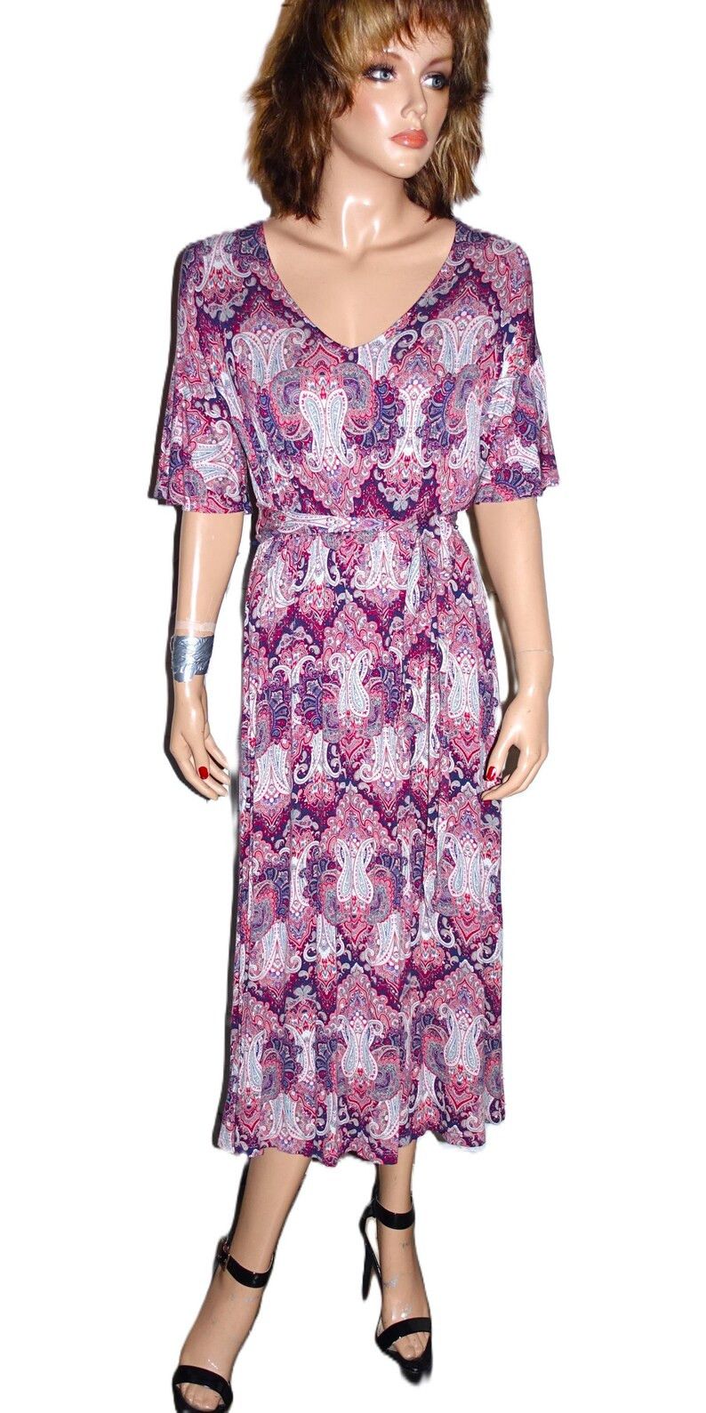 Other Renee C Red Blue paisley Dress XS Size XS / US 0-2 / IT 36-38 - 3 Thumbnail