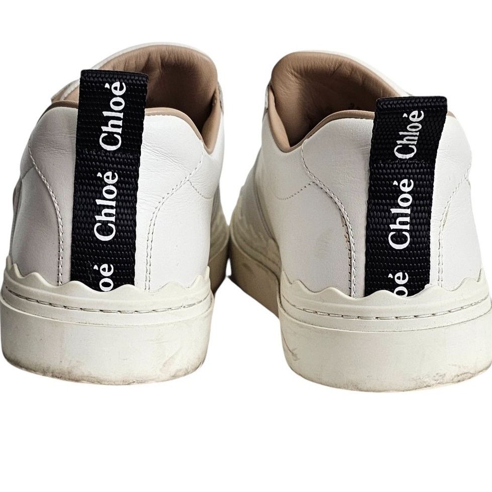 Chloe Chloé Lauren logo-strap leather slip-on sneaker Size US 5 / IT 35 - 5 Thumbnail