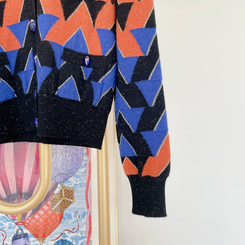 Chanel Chanel Egyptian series cashmere knitted cardigan 2504-Nexta Size XXS / US 00 / IT 34 - 3 Thumbnail