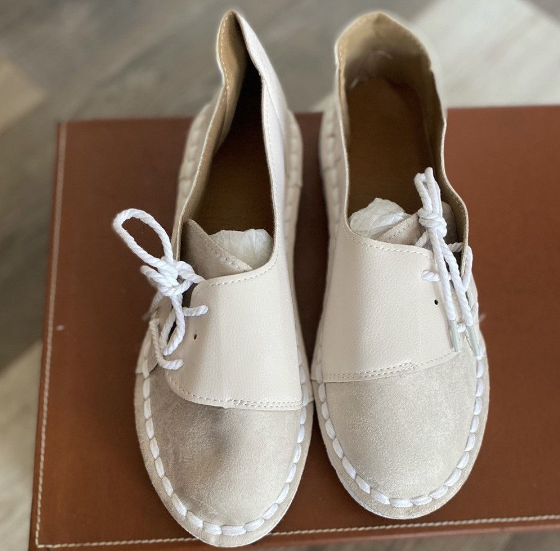 Other WOMANS CANVAS SUEDE TIP LEATHER FLATS LACEUP SLIPON LOAFERS Size US 11 / IT 41 - 4 Thumbnail