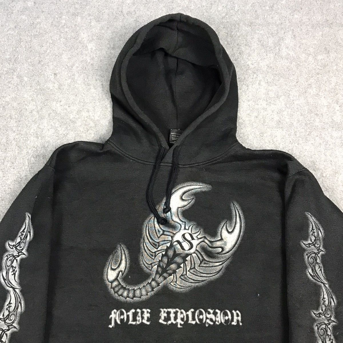 Japanese Brand Japanese style Black punk hoodies distressed Size US M / EU 48-50 / 2 - 2 Thumbnail