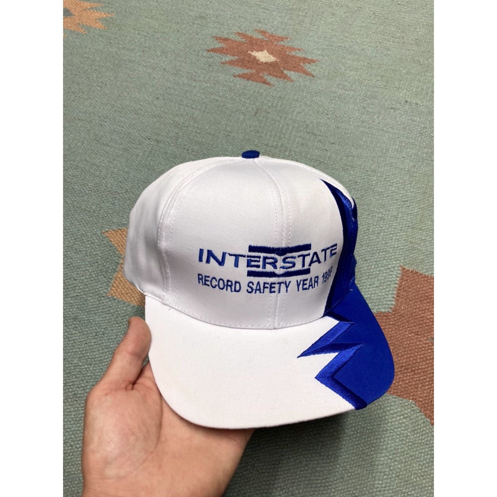 Vintage VINTAGE Interstate Batteries Hat Sharktooth Jagged 1999 Safety Award 90s Cap NOS Size ONE SIZE - 2 Thumbnail