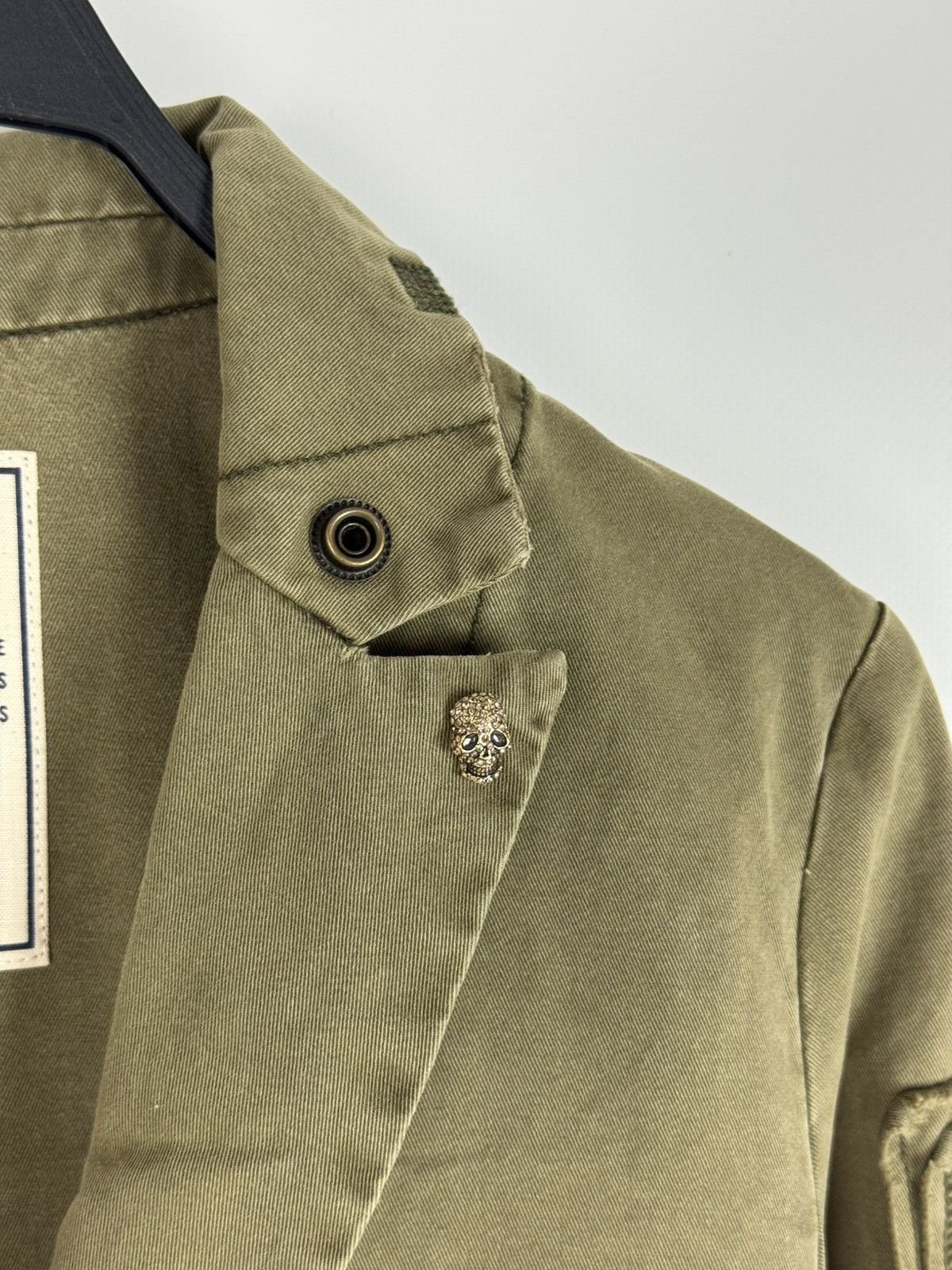 Zadig & Voltaire NWT Zadig&Voltaire Virginia Grunge Perm Khaki Jacket Size XS / US 0-2 / IT 36-38 - 6 Thumbnail