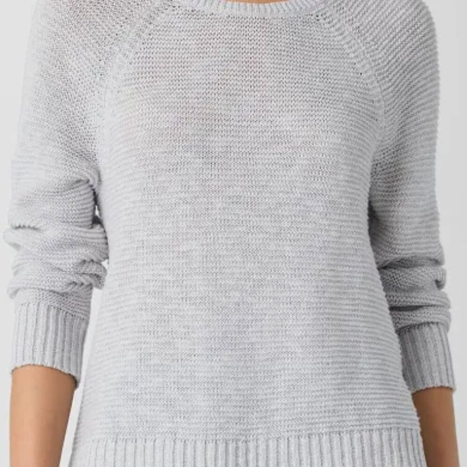 Eileen Fisher NEW Eileen Fisher Organic Linen Cotton Sweater CrewNeck Gray Size XXS / US 00 / IT 34 - 6 Thumbnail