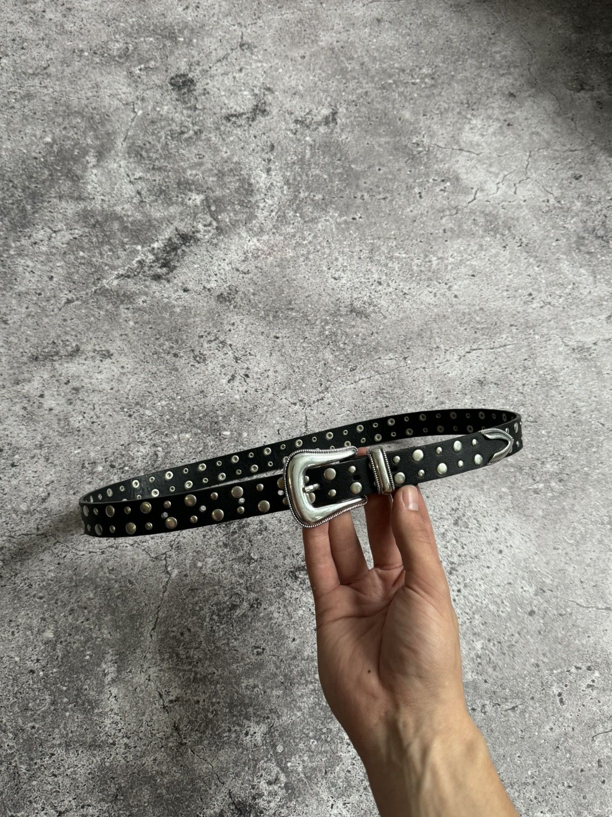 Vintage Vintage Y2K Avant garde leather style belt Size ONE SIZE - 2 Thumbnail