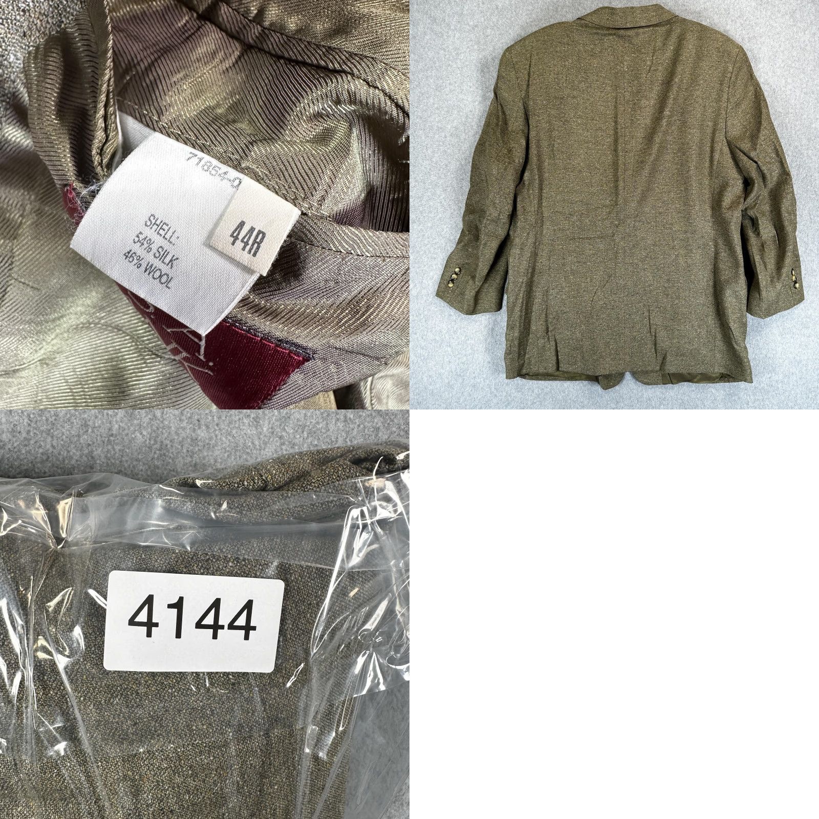 Jos. A. Bank Jos. A. Bank Blazer Sport Coat Mens 44R Brown Silk Wool Three-Button Jacket Size 44R - 9 Thumbnail