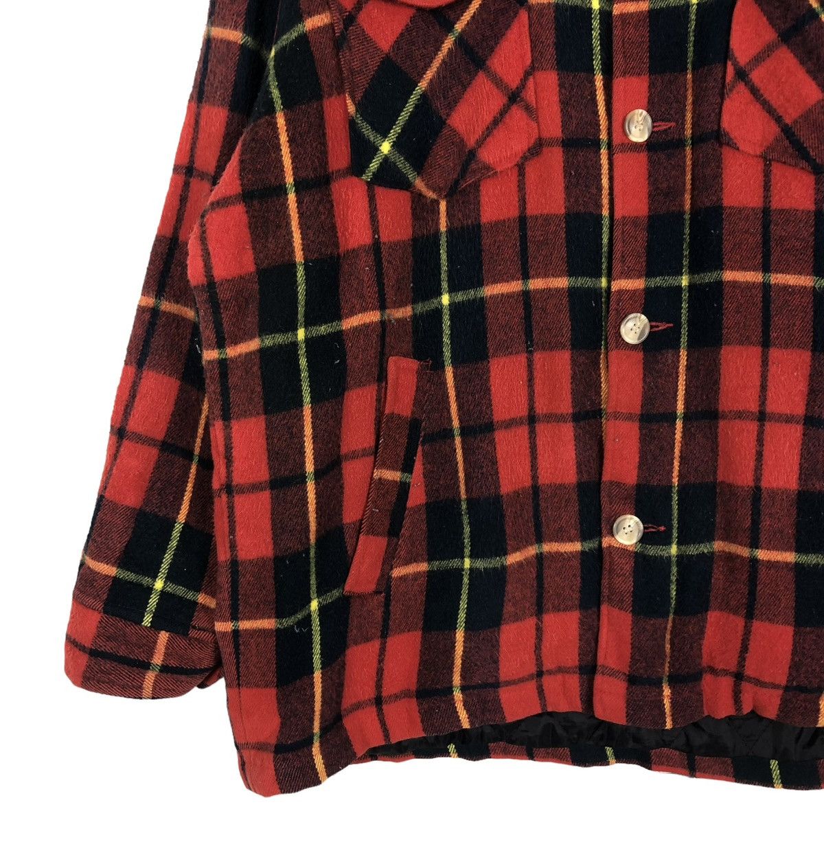 Japanese Brand 🔥VINTAGE BUTTON JACKET TASS FINDER HUNTING TARTAN DESIGN Size US L / EU 52-54 / 3 - 4 Thumbnail