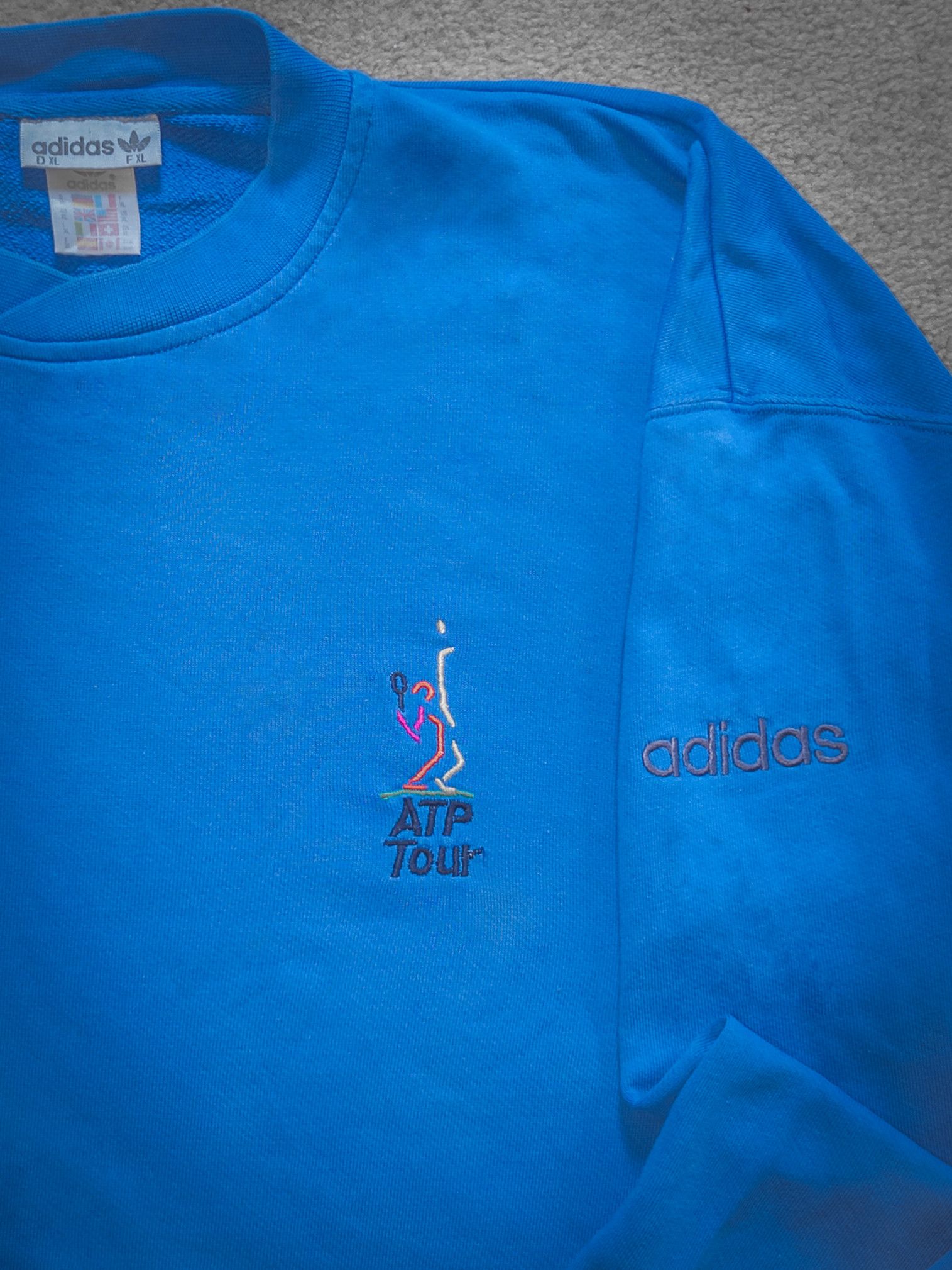 Adidas Vintage Adidas ATP Tour Sweatshirt 90s Oversized XL Size US XL / EU 56 / 4 - 3 Thumbnail