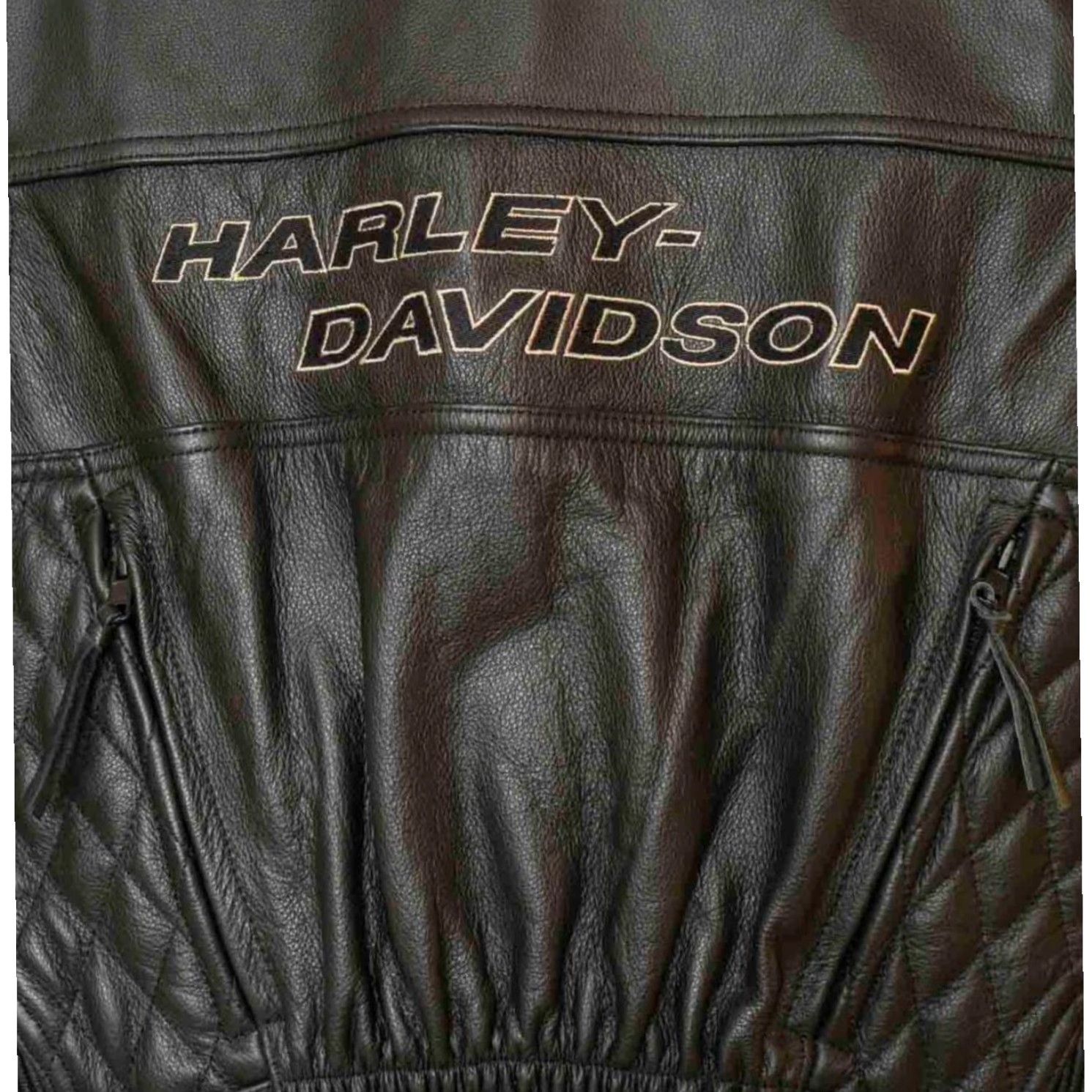 Harley Davidson Harley-Davidson Competition Black Leather Touring Jacket Jacket Women M Black Size M / US 6-8 / IT 42-44 - 4 Thumbnail