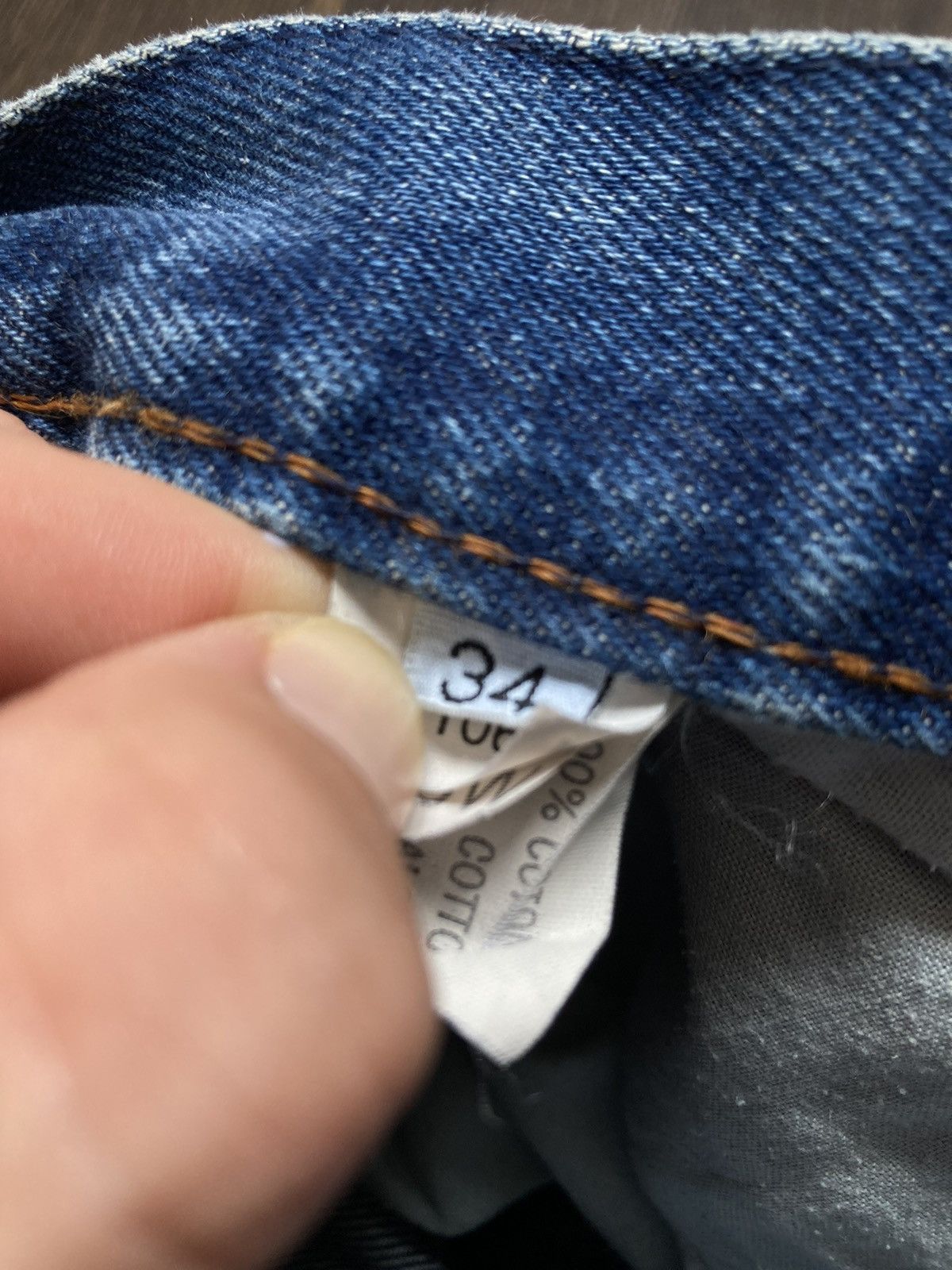 Blue Vintage Straight Jeans Valentino 32 Size 90s Dad Style