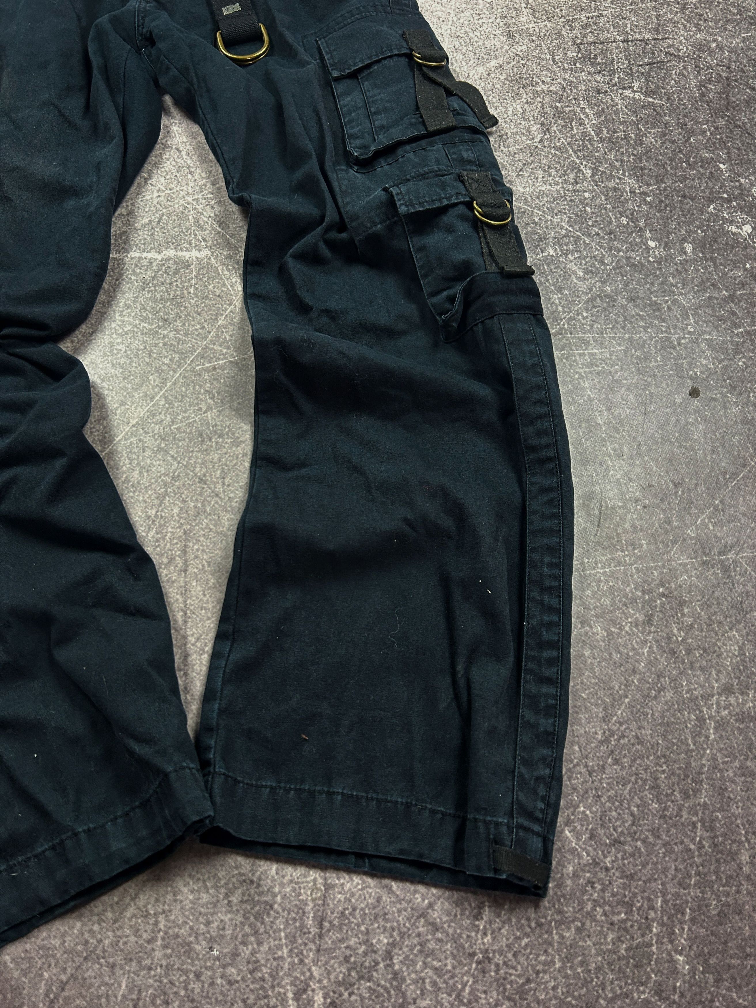 Hysteric Glamour Rick Owens Raf Simons Balenci Style Washed Cargo Jeans 90s Size US 34 / EU 50 - 3 Thumbnail