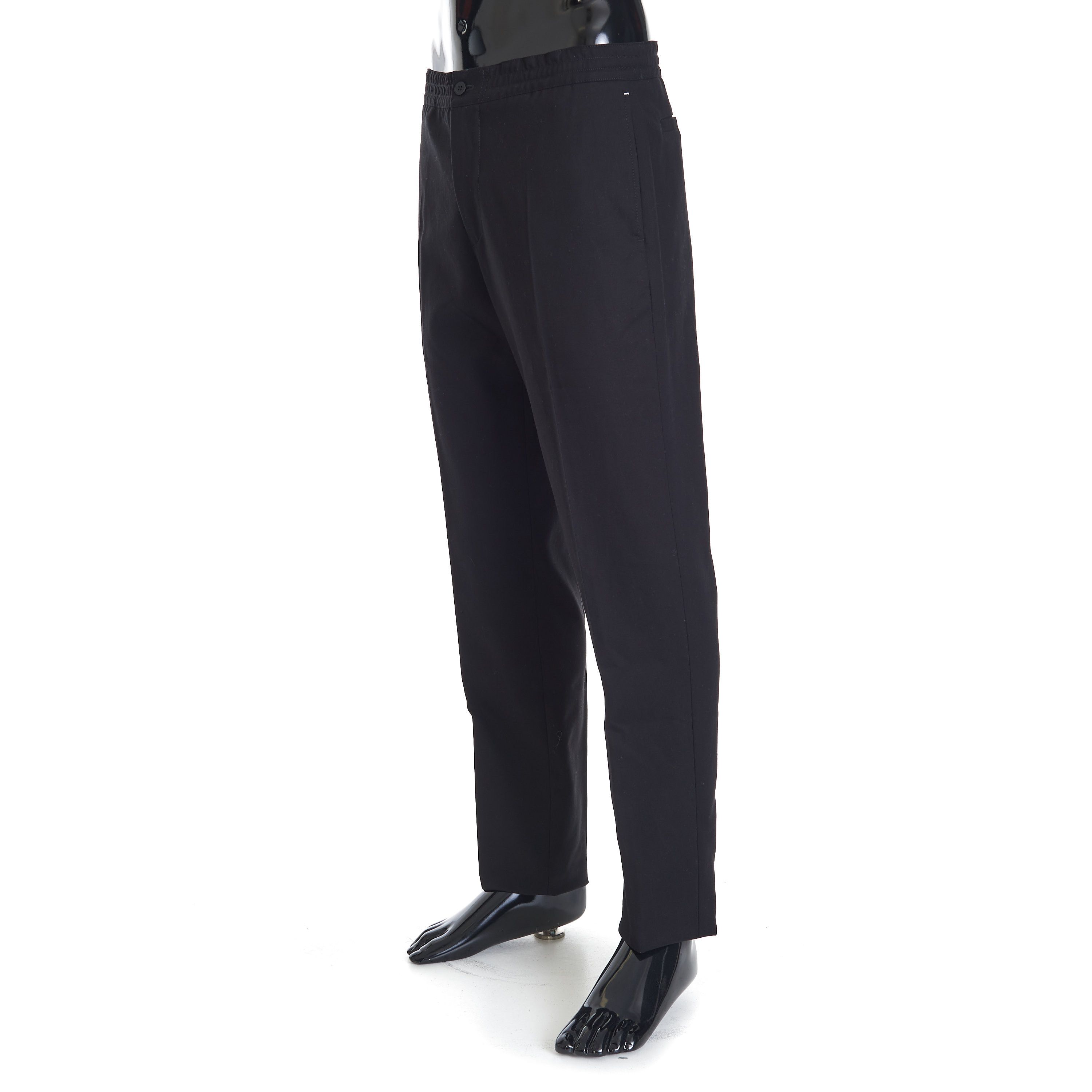 Berluti Drawstring Trousers In Black Cotton Size US 30 / EU 46 - 2 Thumbnail