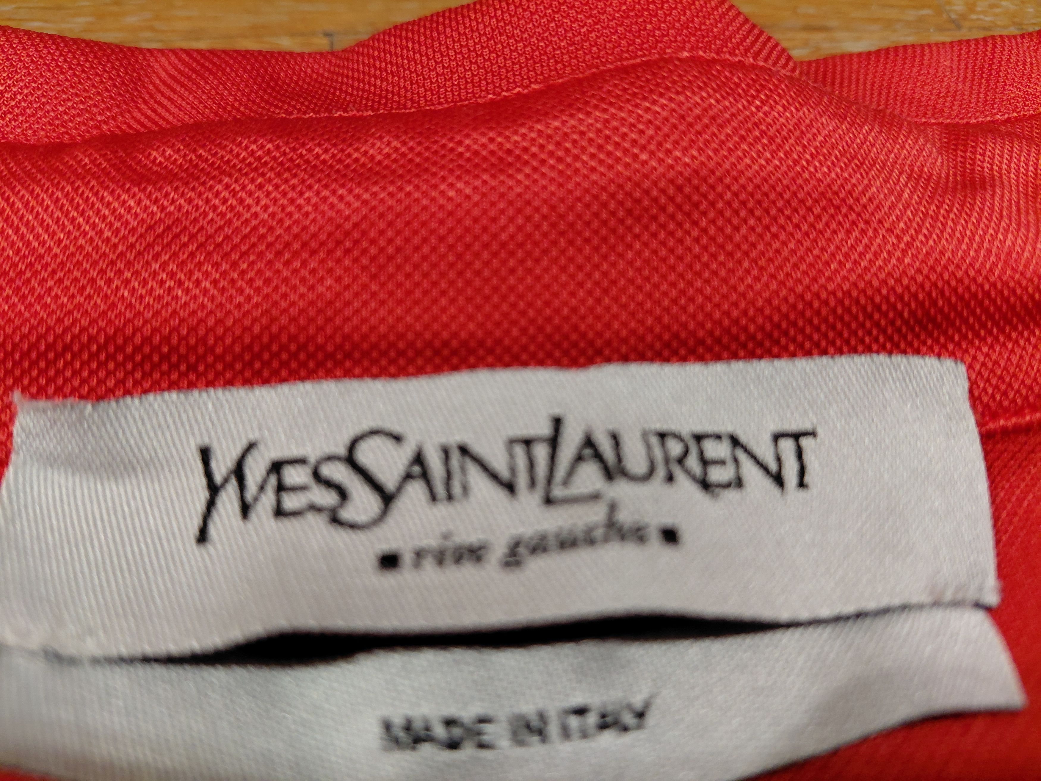 Yves Saint Laurent Yves Saint Laurent Vintage Women's Dagger Collar Shirt Satin Size L / US 10 / IT 46 - 5 Thumbnail