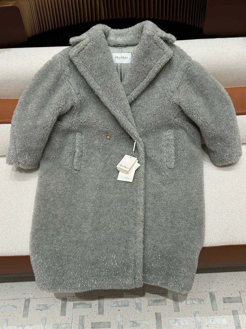 Max Mara Max Mara Teddy Coat Grey Size S / US 4 / IT 40 - 1 Thumbnail