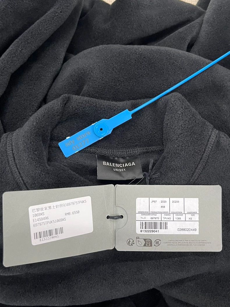 Balenciaga Balenciaga Dual Ring Fleece Hoodie Size US XS / EU 42 / 0 - 4 Thumbnail