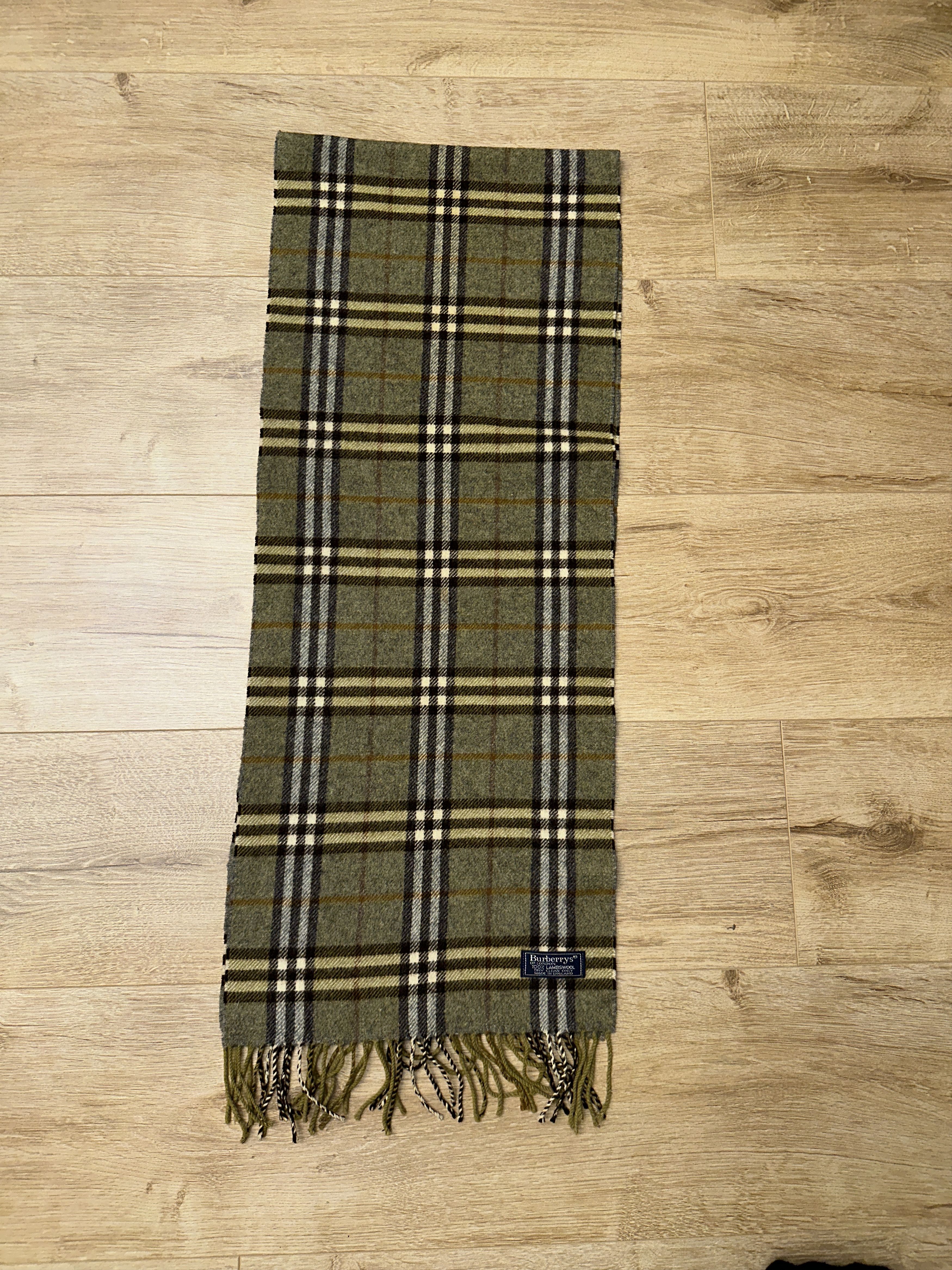 Burberry Burberrys London Lambswool Check Scarf England 160x29 Cm Size ONE SIZE - 6 Thumbnail