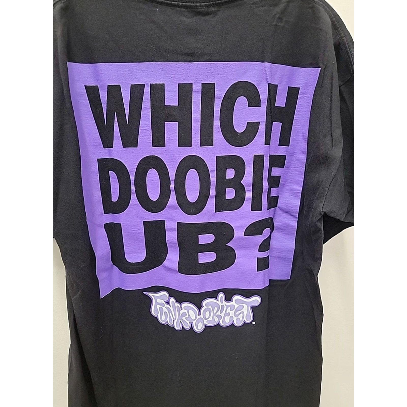 Vintage VINTAGE 90s Funkdoobiest Which Doobie UB Tour Shirt Mens XL Black T-Shirt 90s Mens XL Size US XL / EU 56 / 4 - 5 Thumbnail