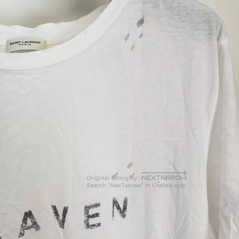 Saint Laurent Paris Saint Laurent Paris Distressed Short Sleeve i Size US M / EU 48-50 / 2 - 2 Thumbnail