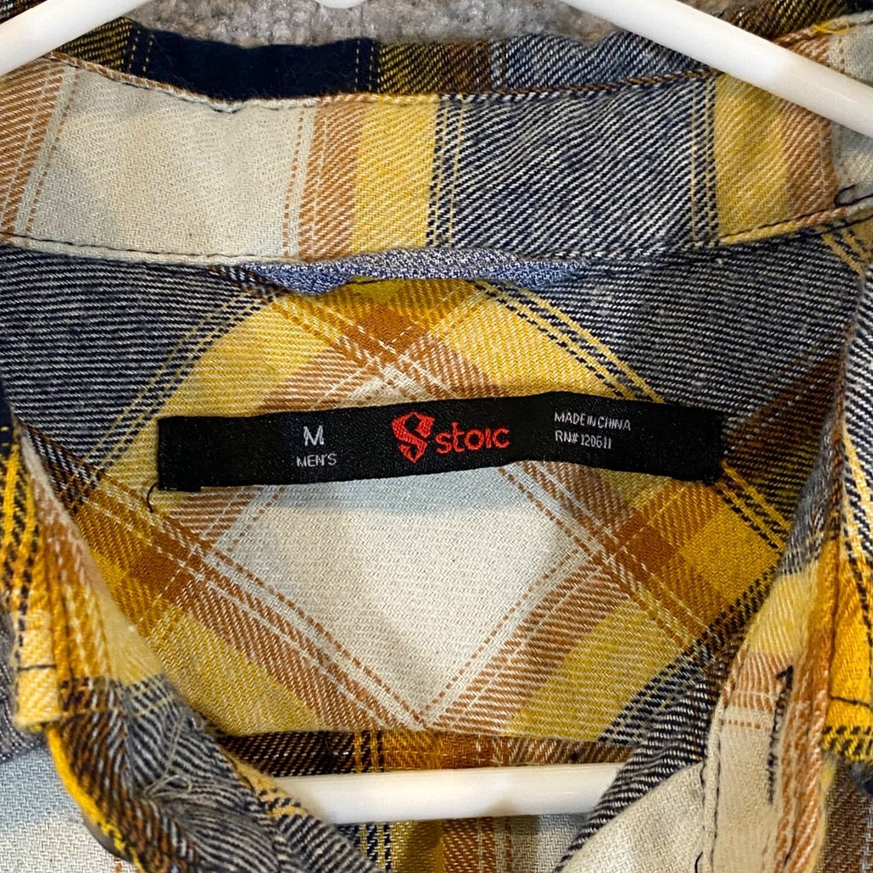 Stoic Stoic Shirt Mens M Yellow Gray Plaid Button-Up L/S Hiking Trail Casual Top Size US M / EU 48-50 / 2 - 2 Thumbnail