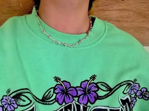 Other Small Wire Brambles Iron Unisex Choker Necklace Size ONE SIZE - 3 Thumbnail