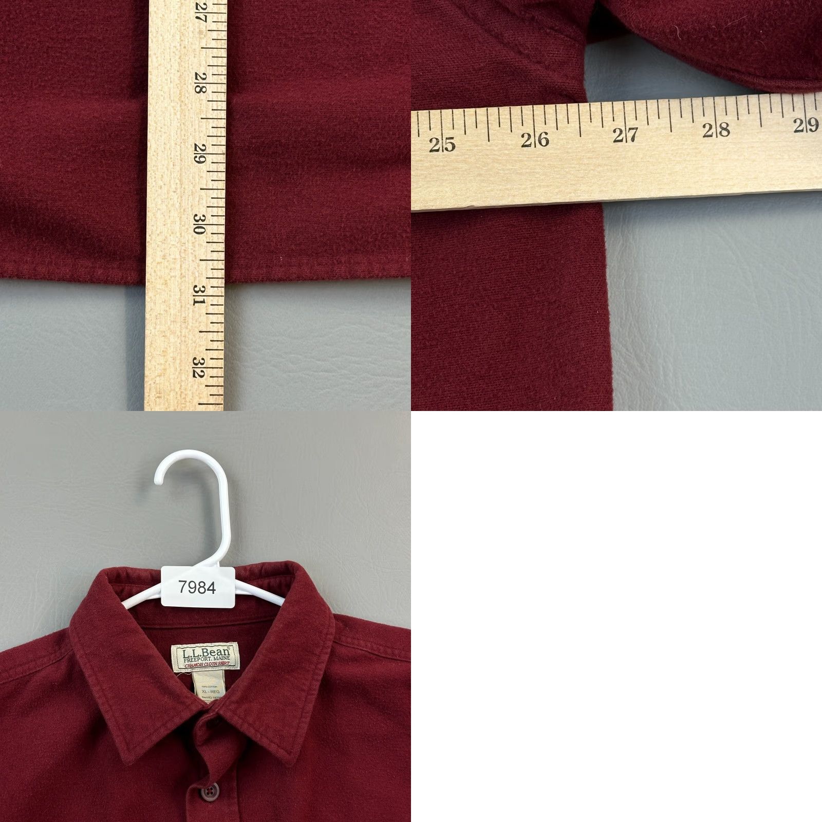Vintage VINTAGE L.L. Bean Shirt Mens XL Chamois Cloth Heavyweight Button-Up Outdoor Red Cotton Flannel Pocketed Classic Outdoor Retro Sports Mens XL Size US XL / EU 56 / 4 - 8 Thumbnail