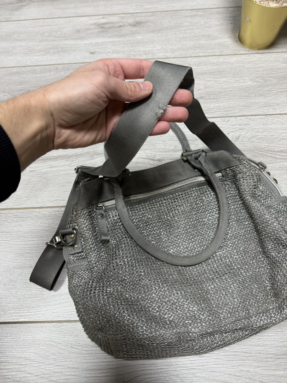 Vintage GGL George Gina woven savory skies crossbody carabiner bag Size ONE SIZE - 8 Thumbnail